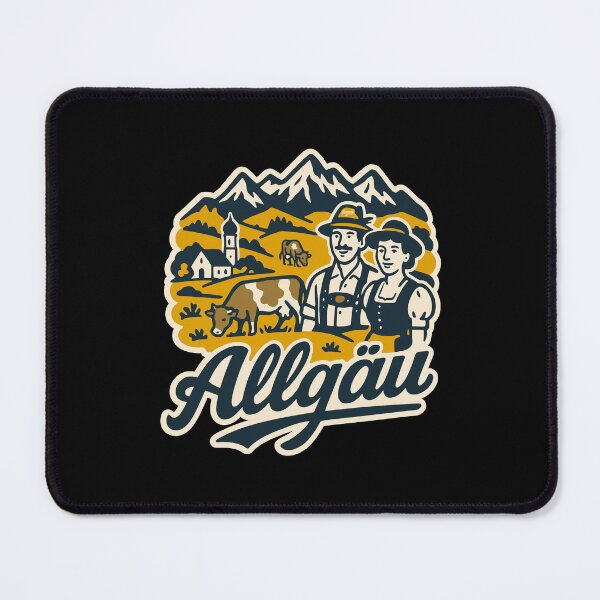 Item preview, Allgäu Alpine Landscape Illustration designed and sold by Boogosh.