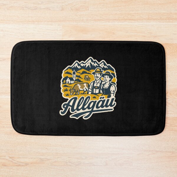 Item preview, Allgäu Alpine Landscape Illustration designed and sold by Boogosh.