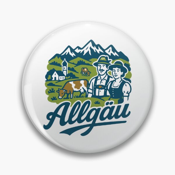 Item preview, Allgäu Scenic Mountain Illustration designed and sold by Boogosh.