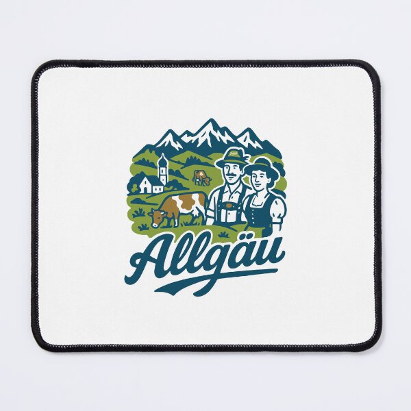 Item preview, Allgäu Scenic Mountain Illustration designed and sold by Boogosh.