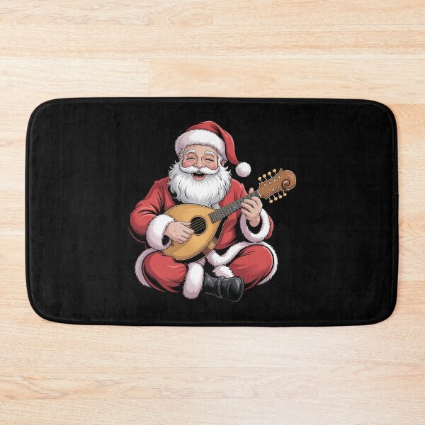 Item preview, Mandolinist Mandolin Player Christmas Santa Playing Mandolin designed and sold by LeeEvans222.