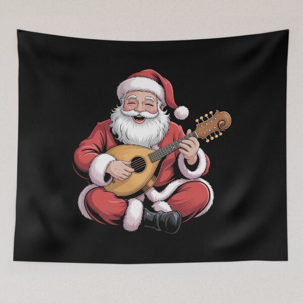 Item preview, Mandolinist Mandolin Player Christmas Santa Playing Mandolin designed and sold by LeeEvans222.