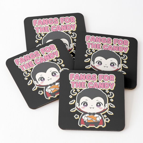 Item preview, Fangs for the Candy – Cute Kawaii Vampire Halloween designed and sold by House of Angel Jams.