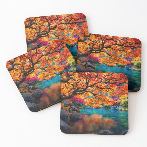 Item preview, Vibrant Autumn Colors Reflecting in Calm Waters designed and sold by Artessie.