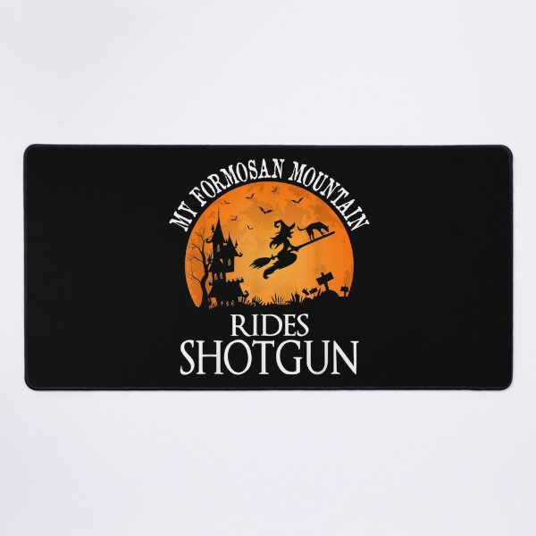 Item preview, My Formosan Mountain Rides Shotgun Witch Halloween Dog Lover Design designed and sold by EvelysEmelia.