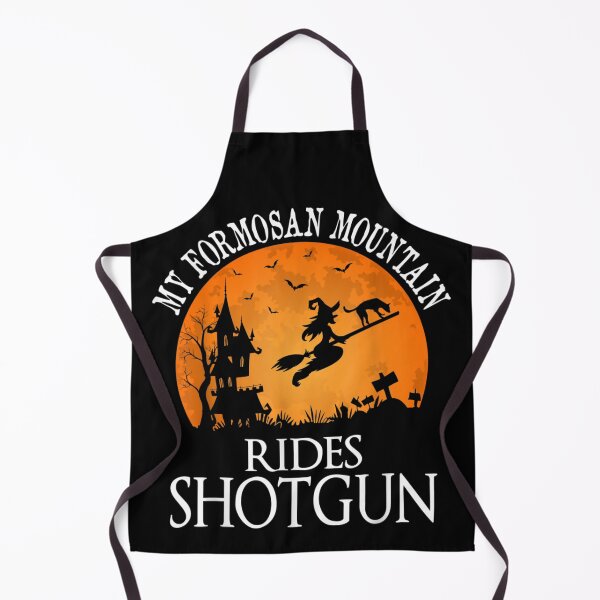 Item preview, My Formosan Mountain Rides Shotgun Witch Halloween Dog Lover Design designed and sold by EvelysEmelia.