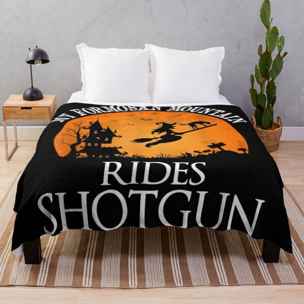Item preview, My Formosan Mountain Rides Shotgun Witch Halloween Dog Lover Design designed and sold by EvelysEmelia.