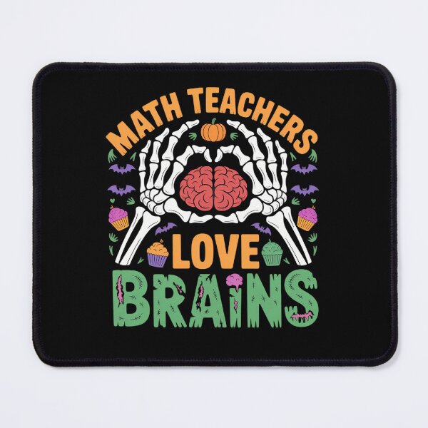 Item preview, Math Teacher Love Brain Heart Skeleton Hand Zombie Halloween designed and sold by JonBarnes22.