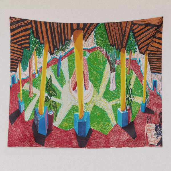 Item preview, Hotel Acatlán Two Weeks Later By David Hockney designed and sold by Paintetywordy.