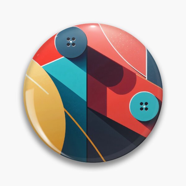 Item preview, Modern Abstract Geometric Shapes with Circles and Lines in Red Blue and Yellow Minimal Art Style designed and sold by Mimoshi ⭐⭐⭐⭐⭐.