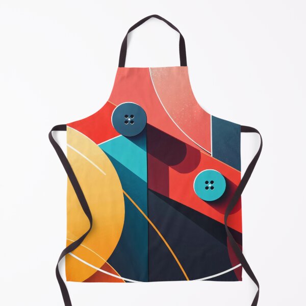 Item preview, Modern Abstract Geometric Shapes with Circles and Lines in Red Blue and Yellow Minimal Art Style designed and sold by Mimoshi ⭐⭐⭐⭐⭐.