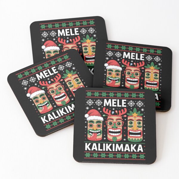 Item preview, Mele Kalikimaka Christmas Hawaiian Santa Tiki Ugly Xmas designed and sold by JonBarnes22.