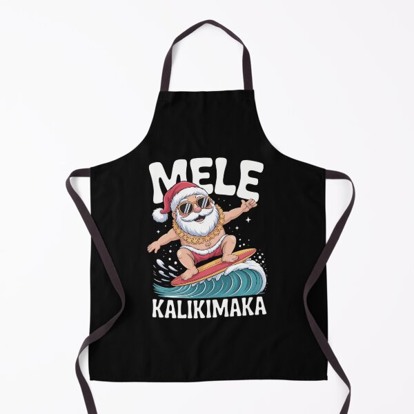 Item preview, Mele Kalikimaka Hawaiian Christmas Hawaii Surfing Santa designed and sold by JonBarnes22.