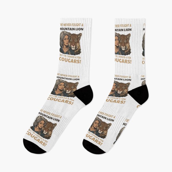 Item preview, I've never fought a mountain lion, but I've choked a few cougars! designed and sold by NicMacTees.