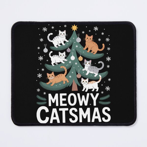 Item preview, Meowy Catmas Cat Christmas Tree Xmas Funny Santa Cat designed and sold by JulienAureo.