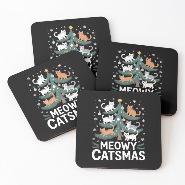 Item preview, Meowy Catmas Cat Christmas Tree Xmas Funny Santa Cat designed and sold by JulienAureo.