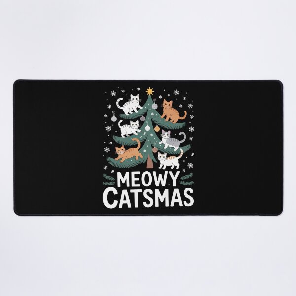 Item preview, Meowy Catmas Cat Christmas Tree Xmas Funny Santa Cat designed and sold by JulienAureo.