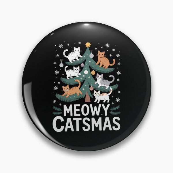 Item preview, Meowy Catmas Cat Christmas Tree Xmas Funny Santa Cat designed and sold by JulienAureo.