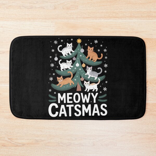 Item preview, Meowy Catmas Cat Christmas Tree Xmas Funny Santa Cat designed and sold by JulienAureo.