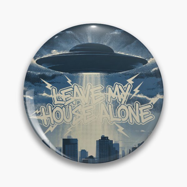 Item preview, Leave My House Alone – Retro UFO Sci-Fi Design designed and sold by Absyntart.
