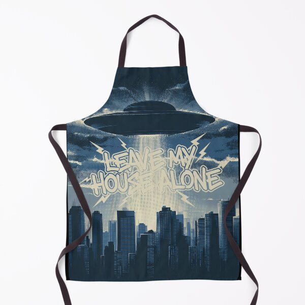 Item preview, Leave My House Alone – Retro UFO Sci-Fi Design designed and sold by Absyntart.
