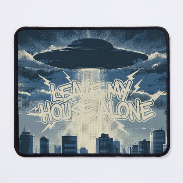 Item preview, Leave My House Alone – Retro UFO Sci-Fi Design designed and sold by Absyntart.
