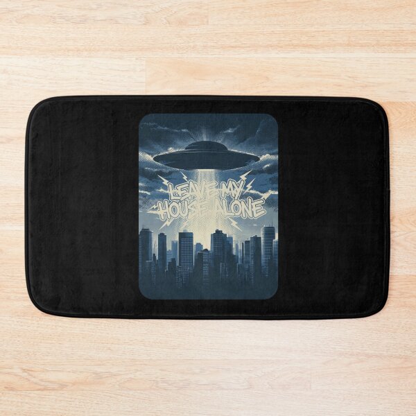 Item preview, Leave My House Alone – Retro UFO Sci-Fi Design designed and sold by Absyntart.