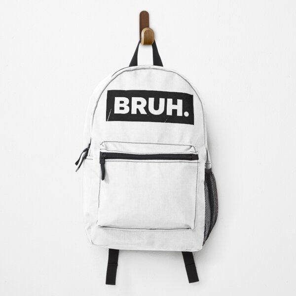 Item preview, BRUH.” Bold White Text on Distressed Black Background — Grunge Typography Expression designed and sold by PixelVibe782.