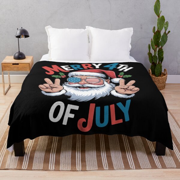 Item preview, Merry 4th Of July Santa Claus Funny Christmas In July designed and sold by JulienAureo.