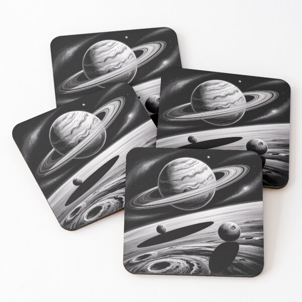 Item preview, Cosmic Symphony in Black and White designed and sold by ArtQueen777.