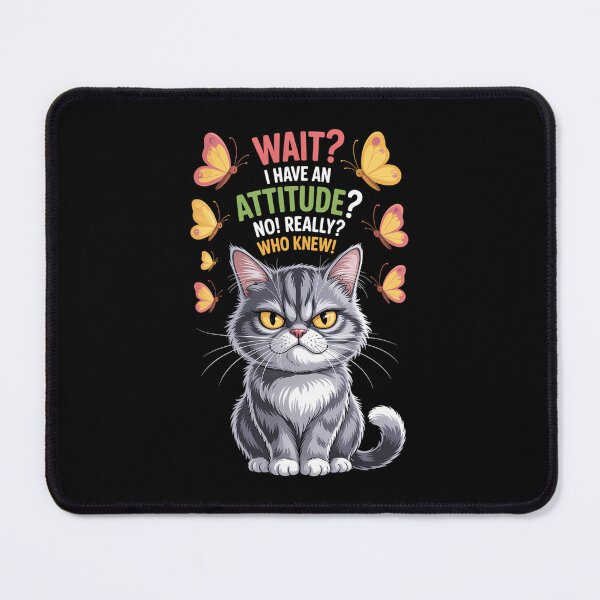 Item preview, Cat Kitten Sayings Funny Animal designed and sold by LunaCrazeArt.