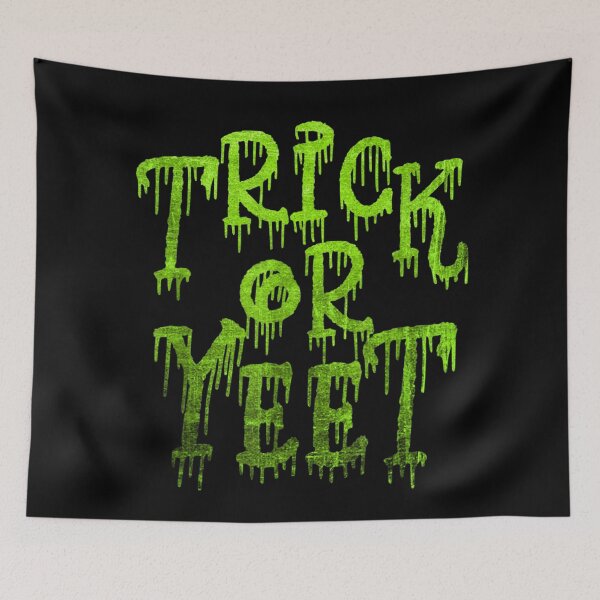Item preview, Trick Or Yeet Funny Slime Dripping Halloween Meme T-Shirt designed and sold by Jone Cham.
