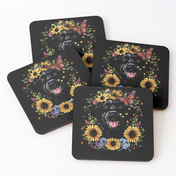 Item preview, Funny Flat Coated Retriever Floral Colorful Mom Dad Kids designed and sold by rafaeltto.