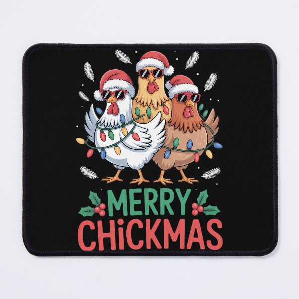 Item preview, Merry Chickmas Ornament Lights Chicken Farmer Christmas designed and sold by JulienAureo.