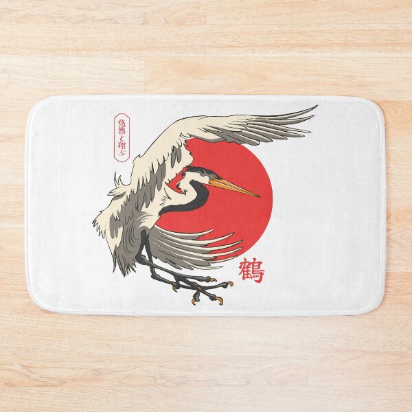 Item preview, Japanese crane with red sun designed and sold by paulrommer.