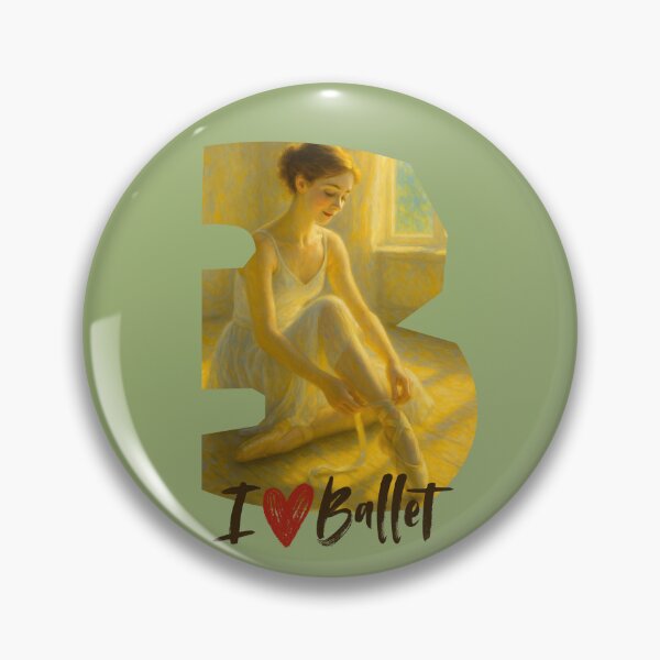 Item preview, I love Ballet - Cute Ballet Lover Design for Dancers, Students and Fans designed and sold by artecomm.