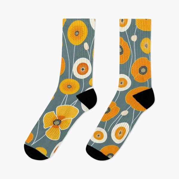 Item preview,  Mid Century Style Modern Flowers designed and sold by KolorellaS.