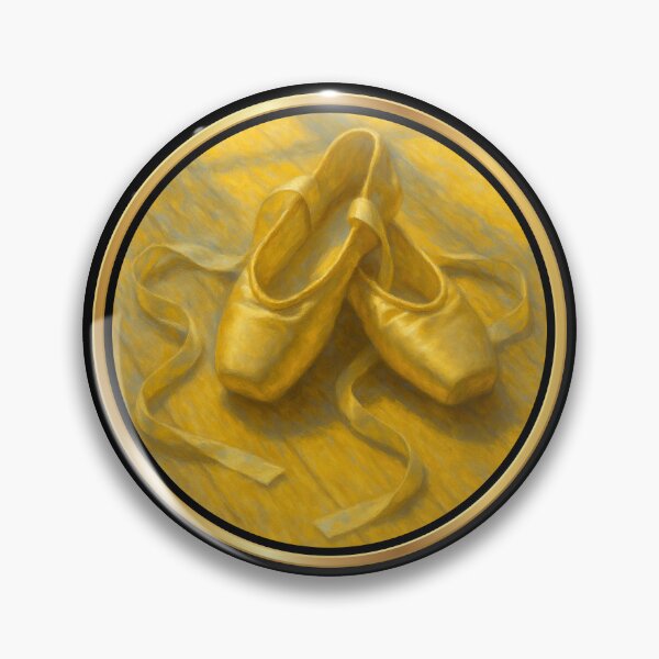 Item preview, Golden Ballet Shoes - Cute Ballet Gift for Dancers & Little Ballerinas designed and sold by artecomm.