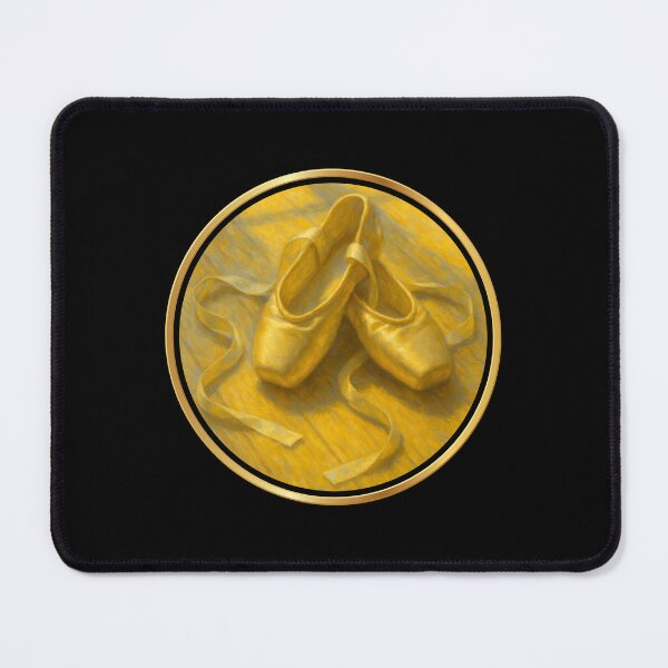 Item preview, Golden Ballet Shoes - Cute Ballet Gift for Dancers & Little Ballerinas designed and sold by artecomm.