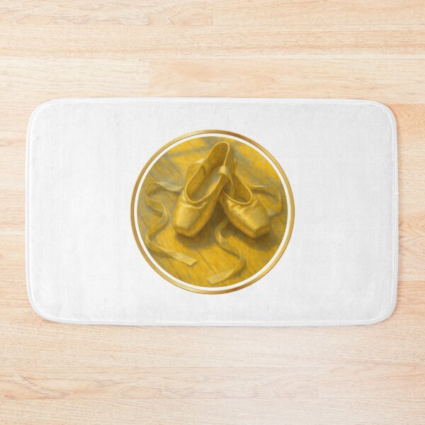 Item preview, Golden Ballet Shoes - Cute Ballet Gift for Dancers & Little Ballerinas designed and sold by artecomm.