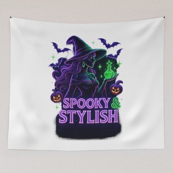 Item preview, Spooky & Stylish – Neon Glam Witch Halloween Design designed and sold by Wear Sculpt.