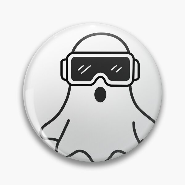 Artikelvorschau, Gruseliger VR-Geist – Tech-Halloween-Design entworfen und verkauft von Code Monkeys.