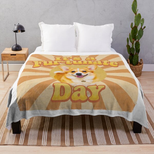 Item preview, Fur-tunate Day Playful vintage pun about happiness and dogs. designed and sold by Tong4130.