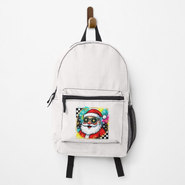 Item preview, Cool Santa With Neon Glasses Christmas Art designed and sold by TalalosART.