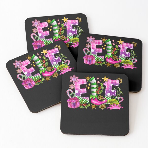 Item preview, Cute Pink Elf Christmas Tree Lights Snowflake Design designed and sold by TalalosART.