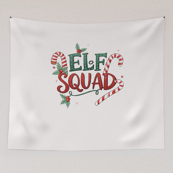 Item preview, Elf Squad Christmas Candy Cane Team Design designed and sold by TalalosART.