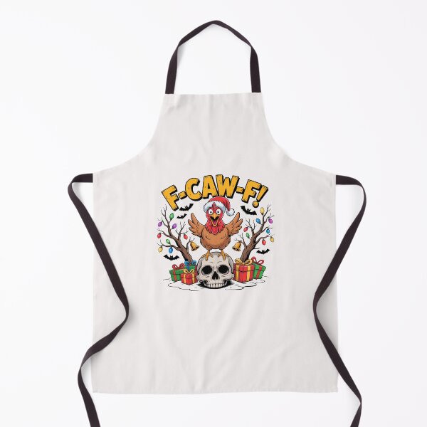 Item preview, F-Caw-F Funny Chicken Christmas Skull Design designed and sold by TalalosART.