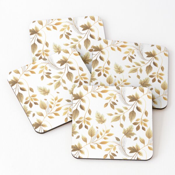 Item preview, Elegant and chic autumnal leaves with golden colors designed and sold by Merrylands Artshop.