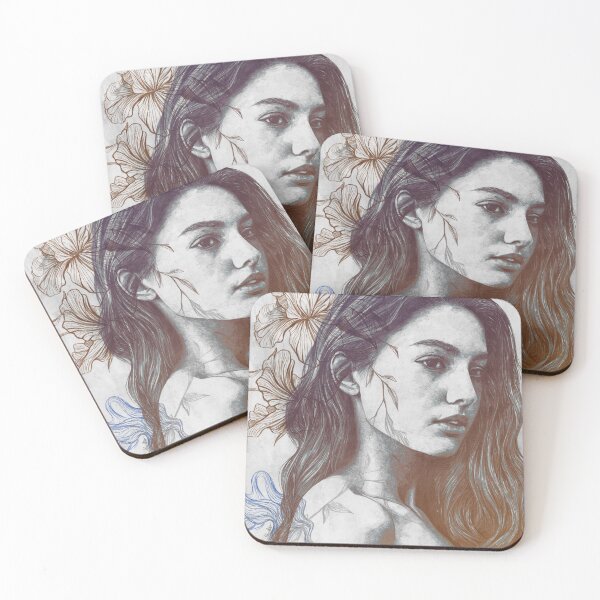 Item preview, (?) Confusion orange | beautiful girl with iris doodles designed and sold by Marco Paludet.