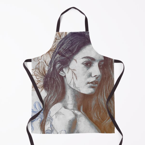 Item preview, (?) Confusion orange | beautiful girl with iris doodles designed and sold by Marco Paludet.